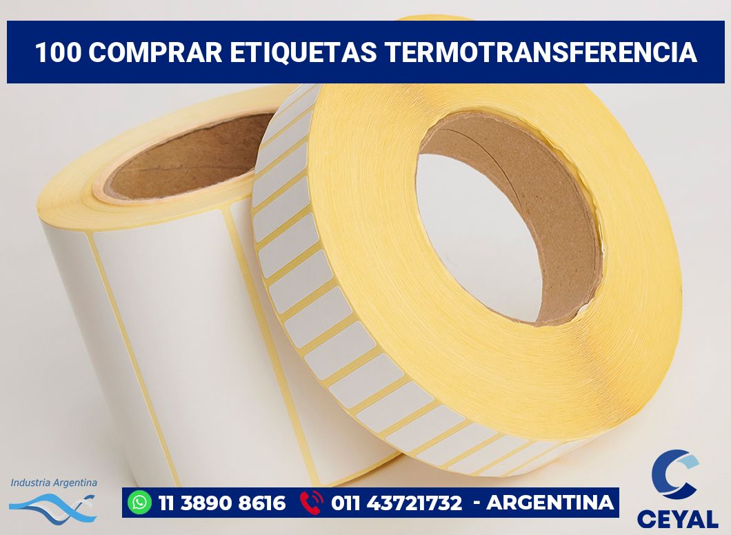 100 Comprar etiquetas termotransferencia