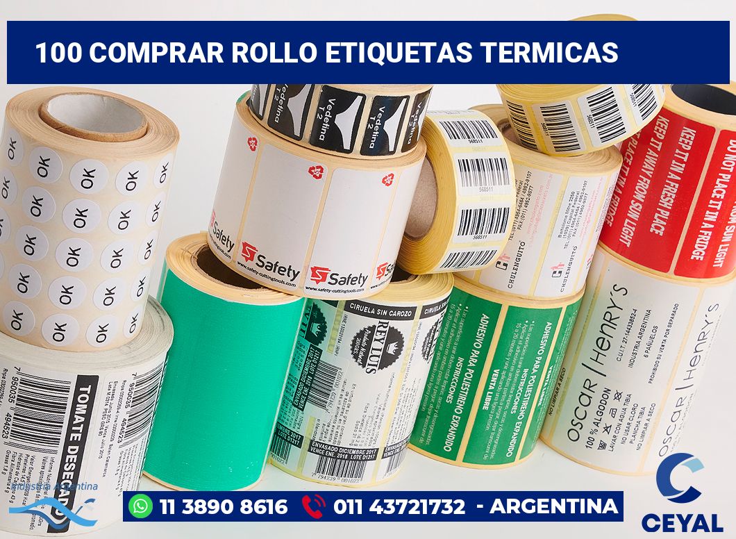100 Comprar rollo etiquetas termicas