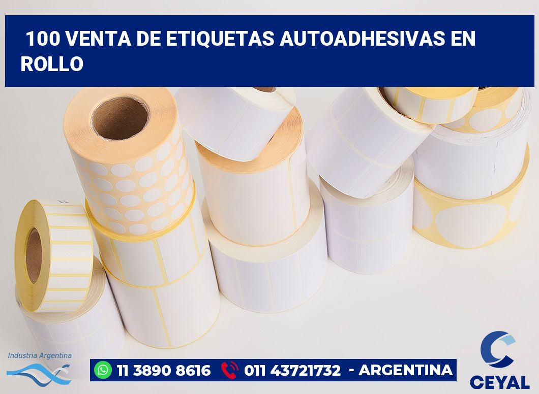 100 Venta de etiquetas autoadhesivas en rollo