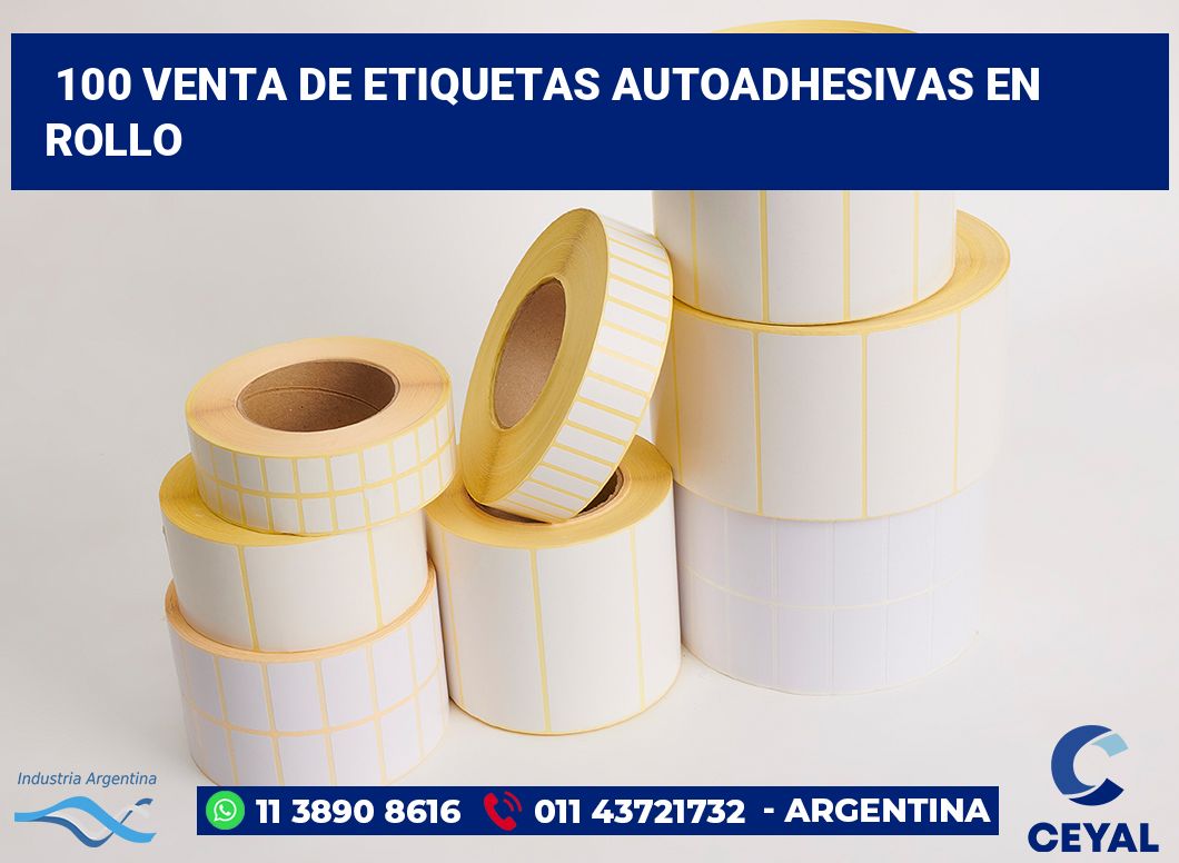 100 Venta de etiquetas autoadhesivas en rollo