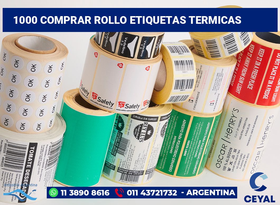 1000 Comprar rollo etiquetas termicas