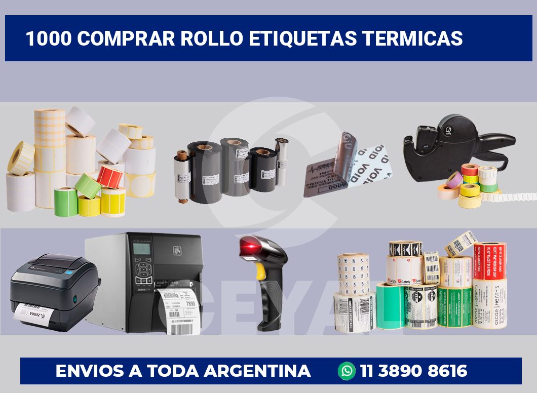 1000 Comprar rollo etiquetas termicas