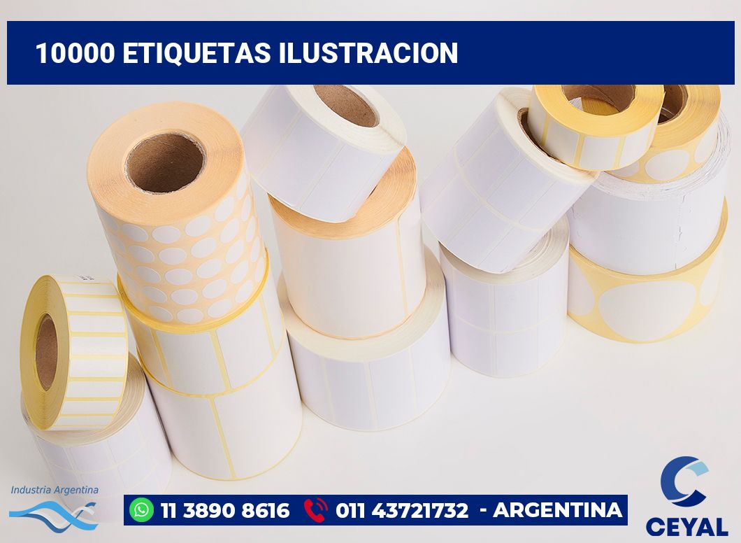 10000 Etiquetas ilustracion