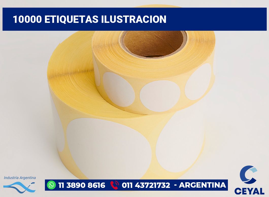 10000 Etiquetas ilustracion
