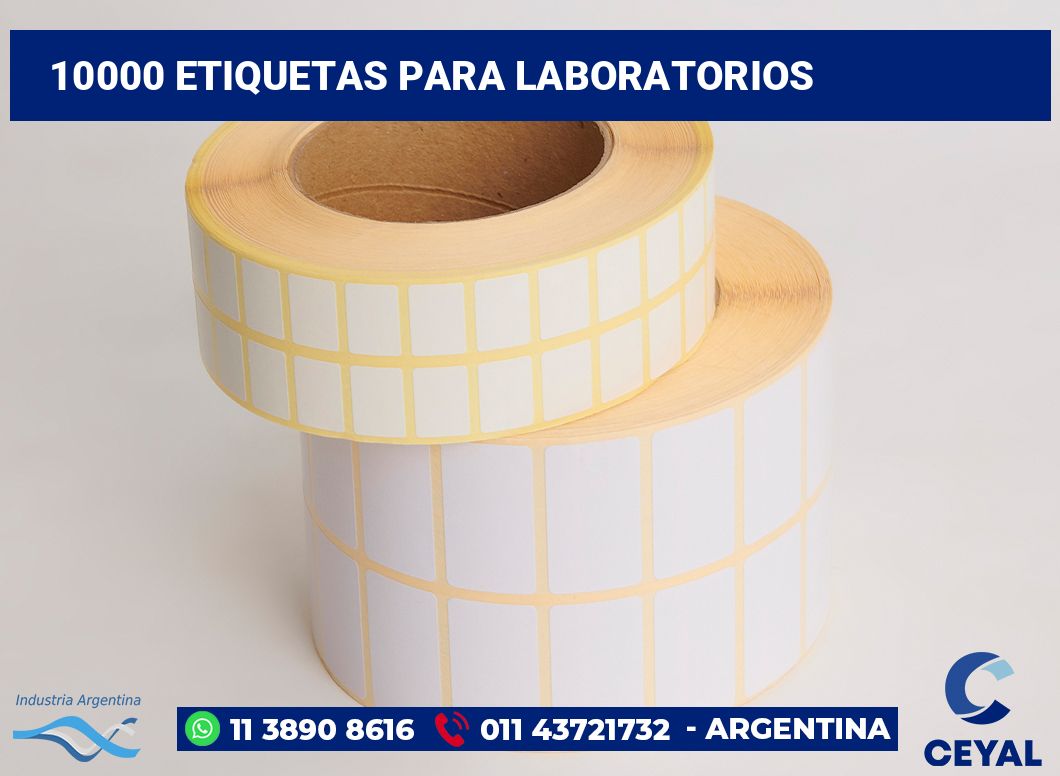 10000 Etiquetas para laboratorios