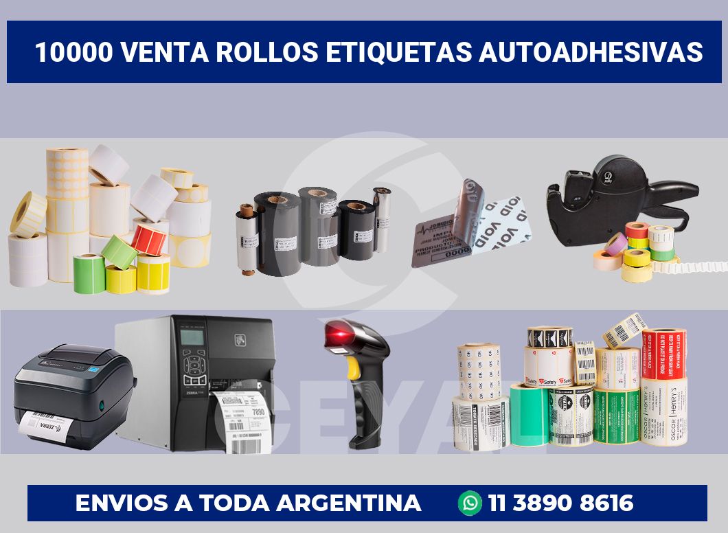 10000 Venta rollos etiquetas autoadhesivas