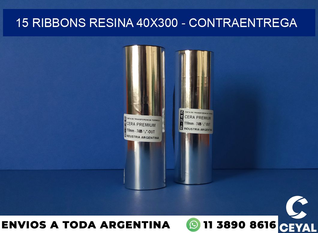 15 Ribbons resina 40×300 – contraentrega