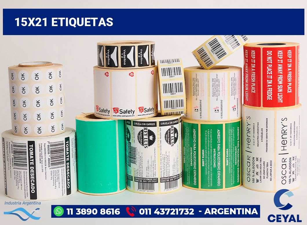 15x21 Etiquetas