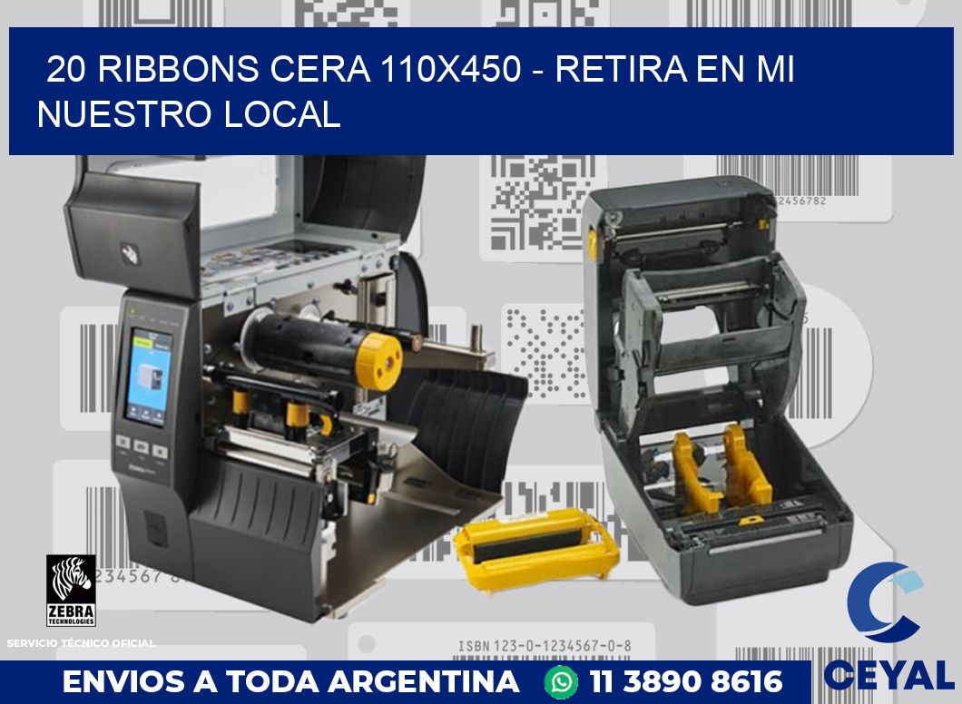 20 Ribbons cera 110x450 - retira en mi nuestro local