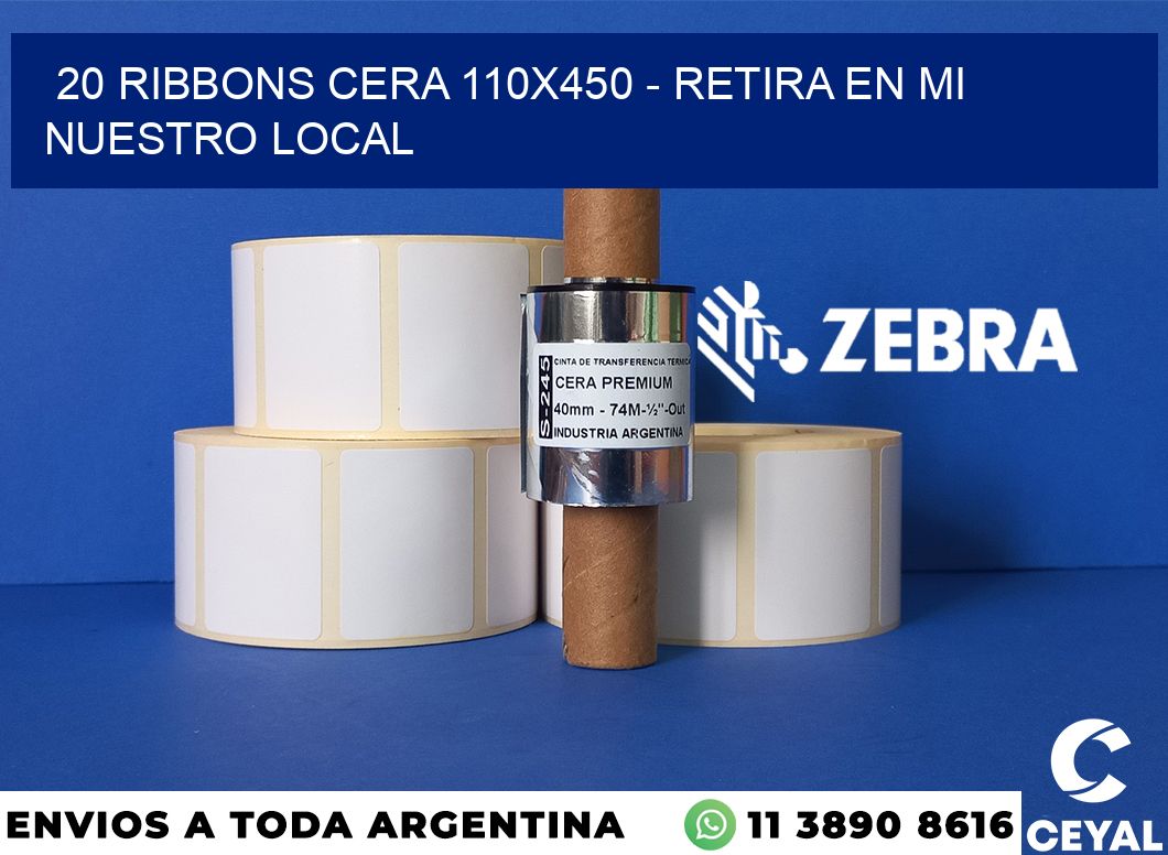 20 Ribbons cera 110x450 - retira en mi nuestro local