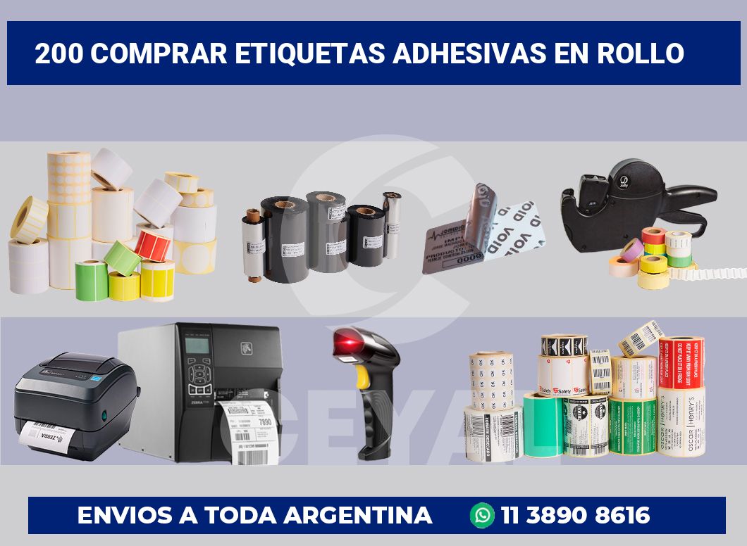 200 Comprar etiquetas adhesivas en rollo