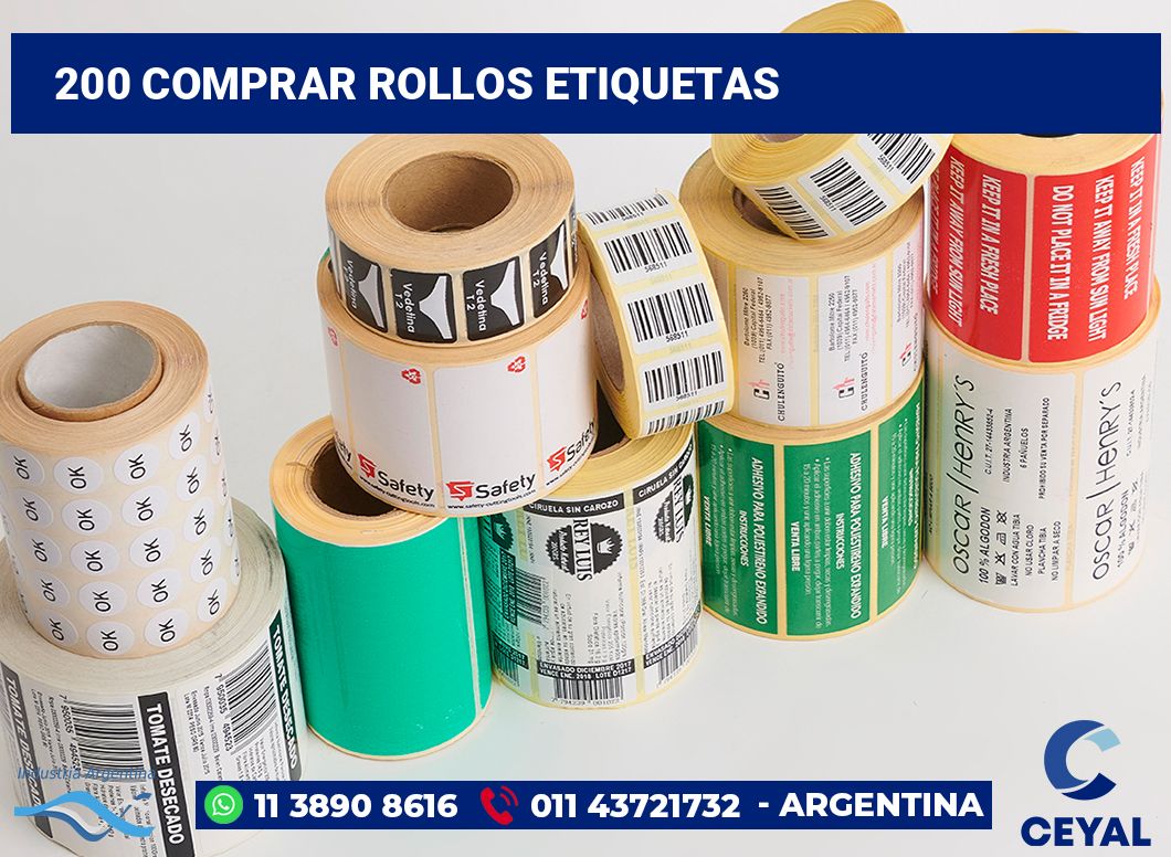 200 Comprar rollos etiquetas