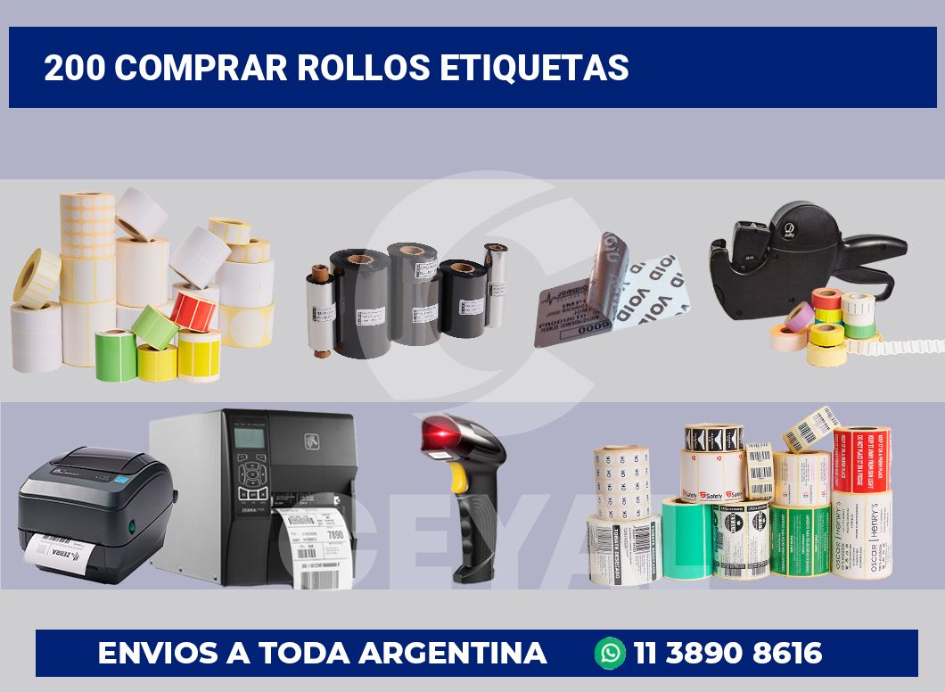 200 Comprar rollos etiquetas