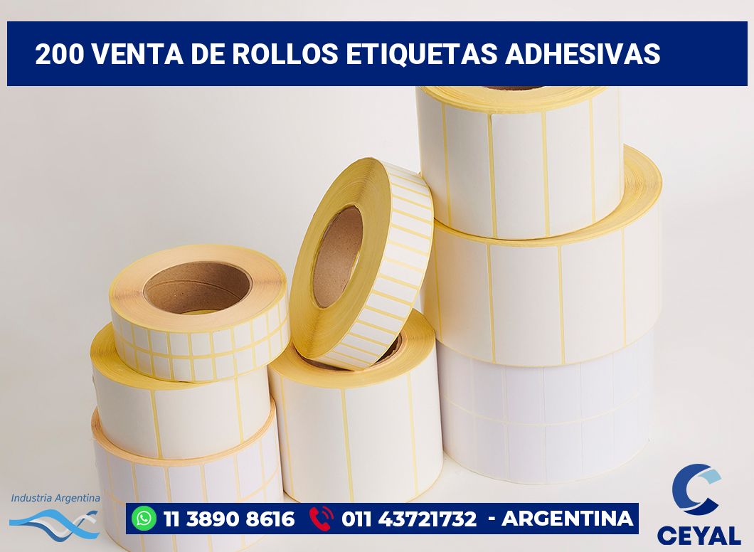 200 Venta de rollos etiquetas adhesivas
