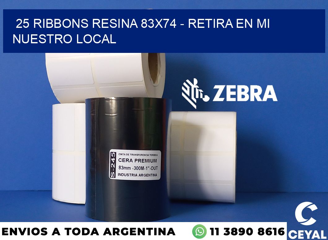 25 Ribbons resina 83x74 - retira en mi nuestro local