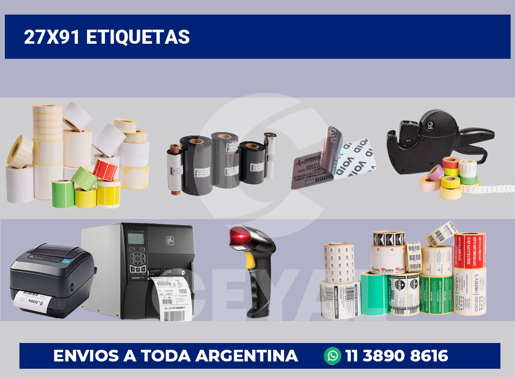 27×91 Etiquetas