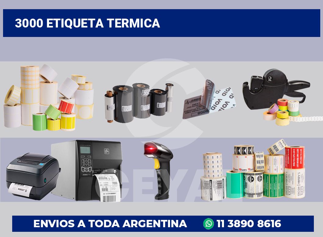 3000 Etiqueta termica