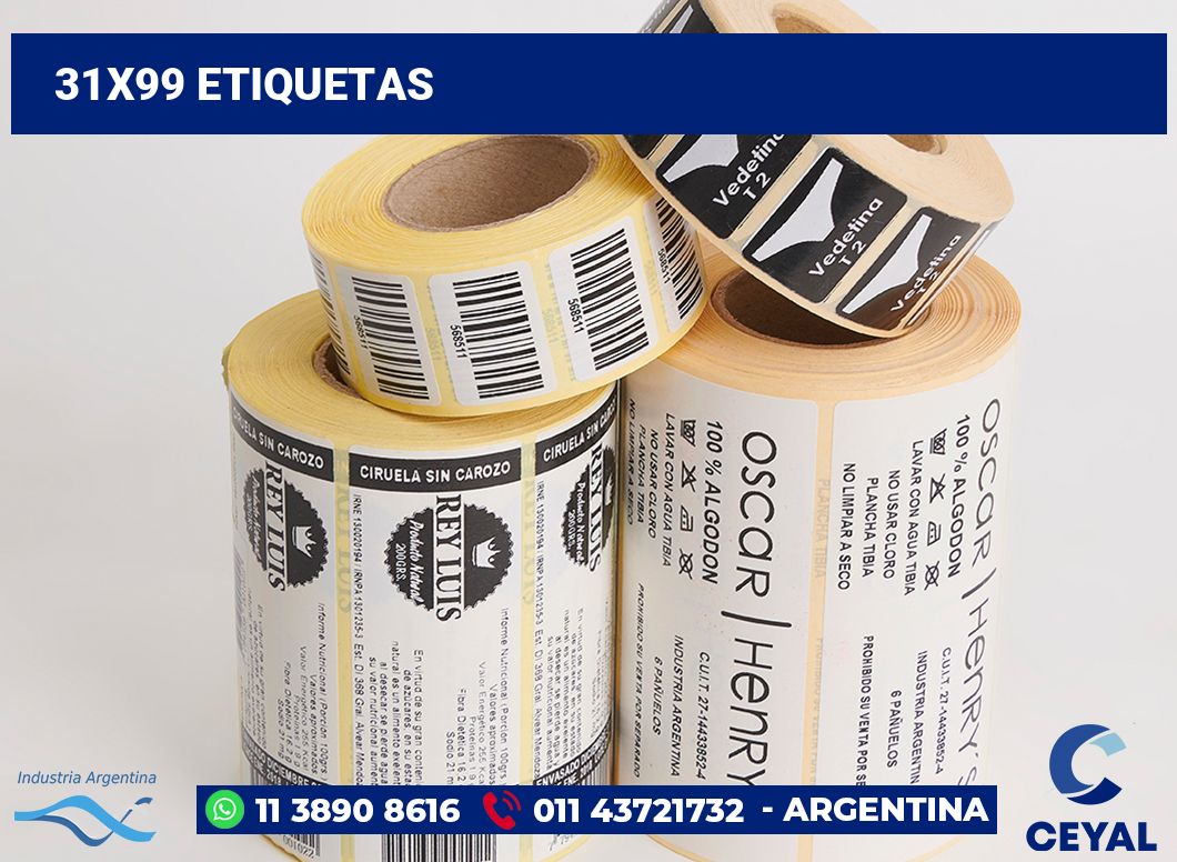 31x99 Etiquetas