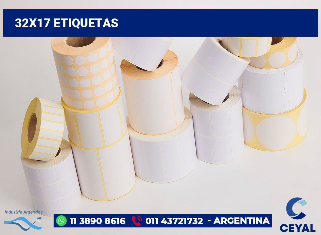 32x17 Etiquetas
