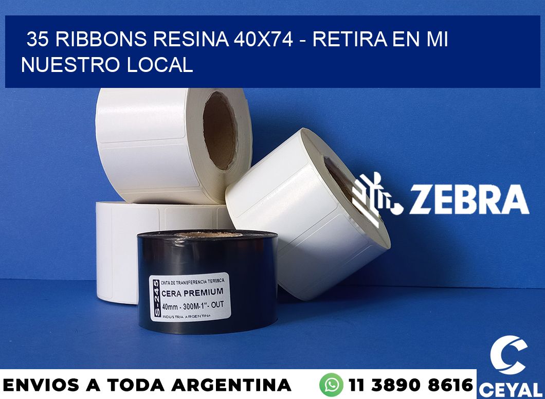 35 Ribbons resina 40x74 - retira en mi nuestro local