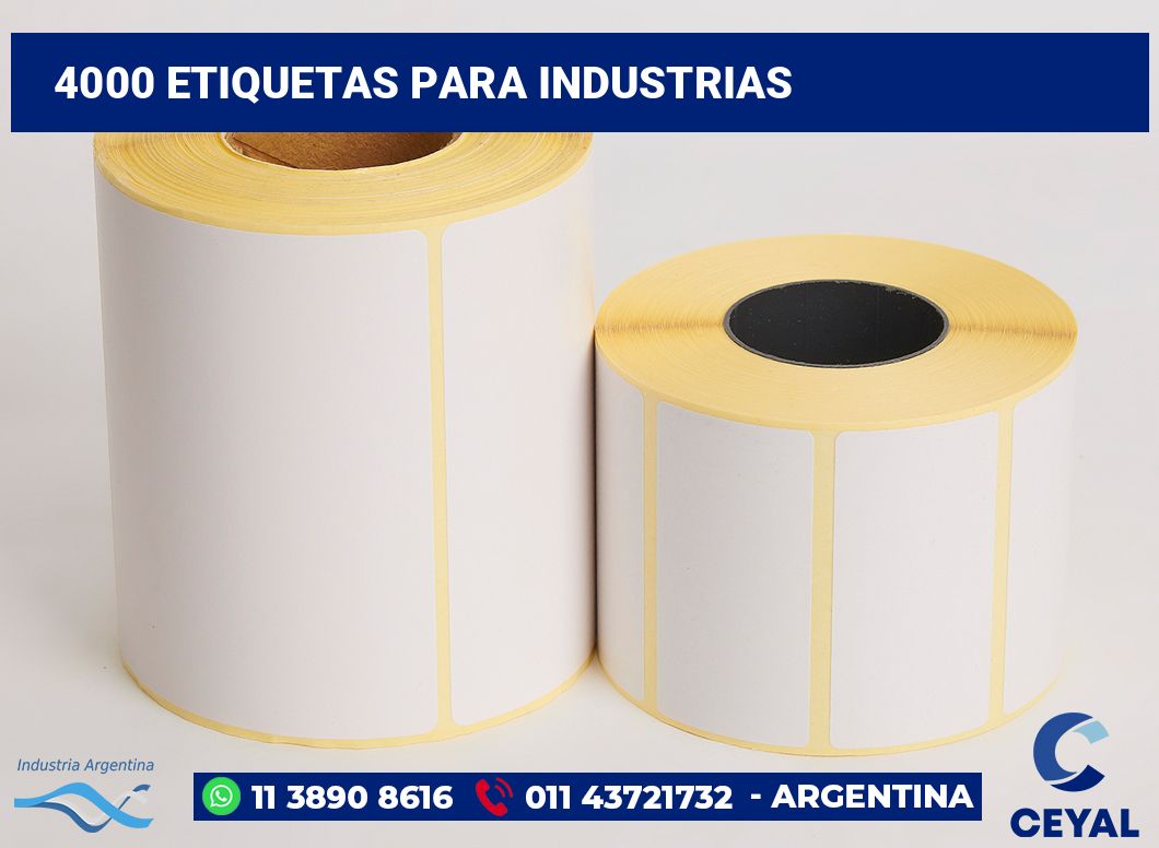 4000 Etiquetas para industrias