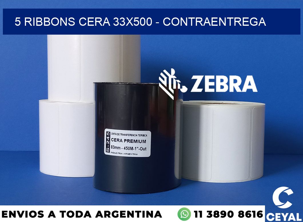 5 Ribbons cera 33x500 - contraentrega