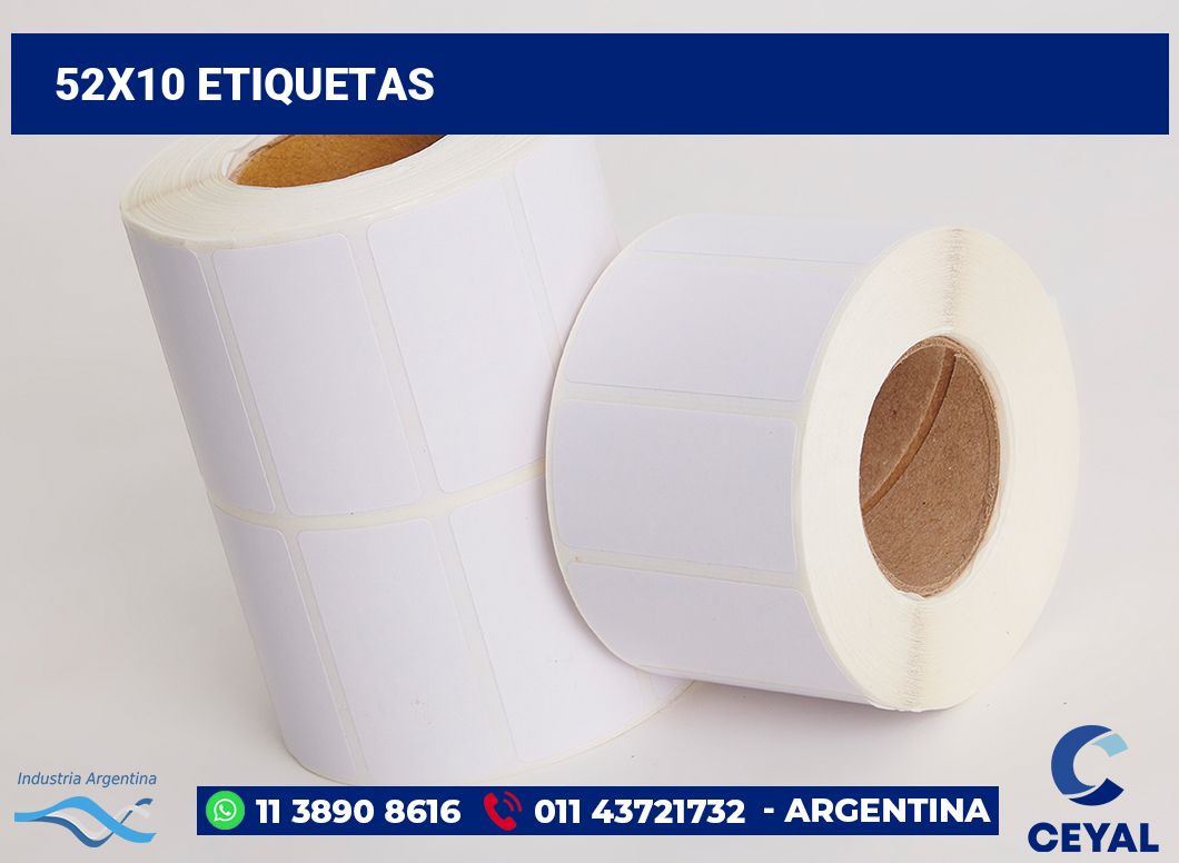 52x10 Etiquetas
