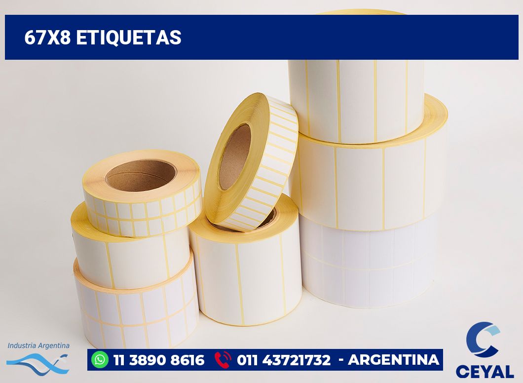 67x8 Etiquetas