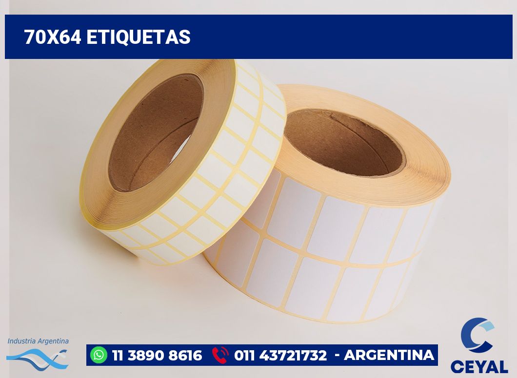 70x64 Etiquetas