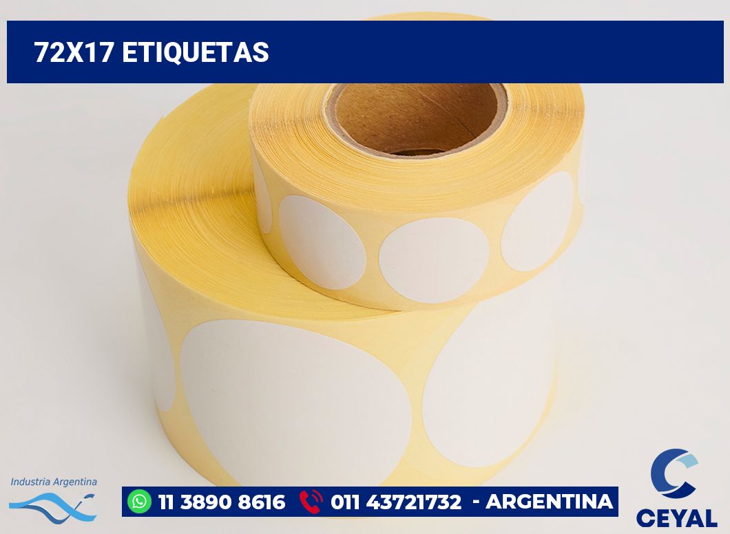 72x17 Etiquetas