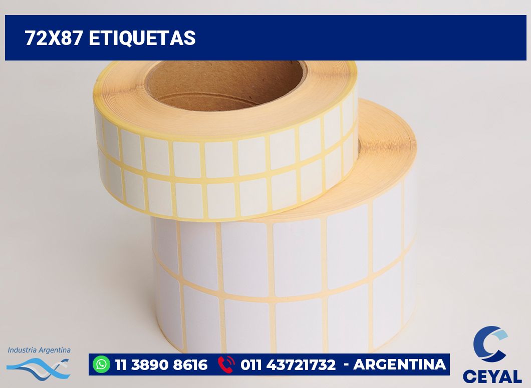 72x87 Etiquetas