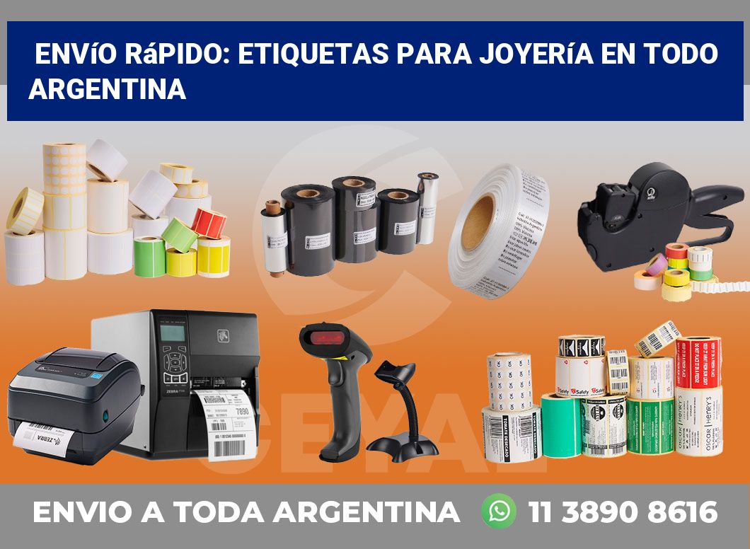 Envío Rápido: Etiquetas para Joyería en Todo Argentina