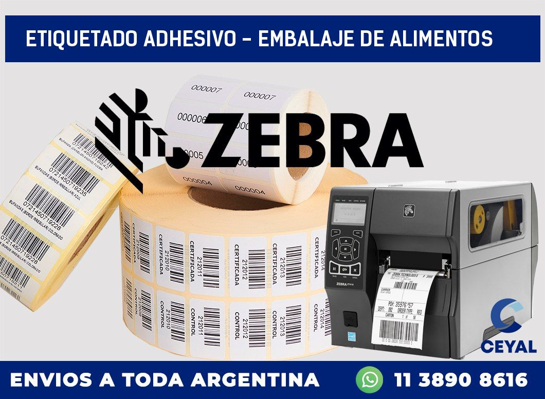 Etiquetado adhesivo – embalaje de alimentos