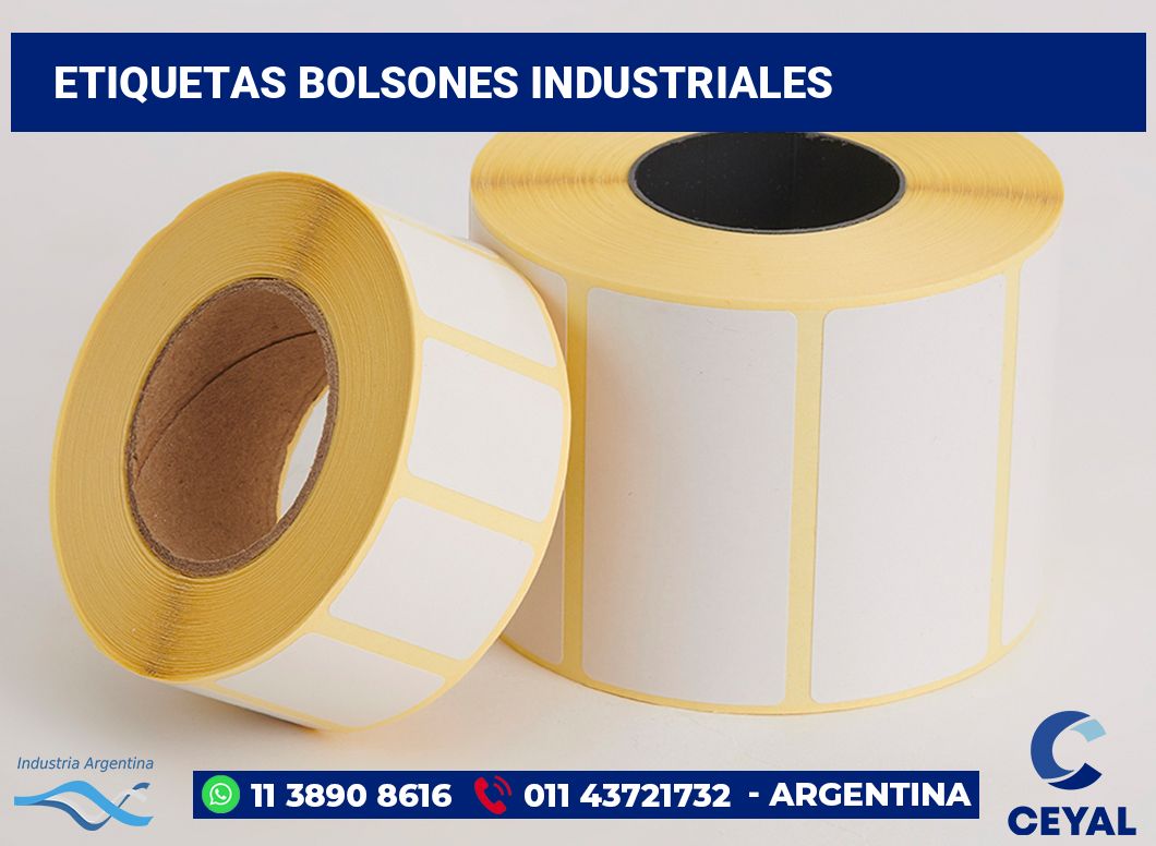 Etiquetas Bolsones industriales