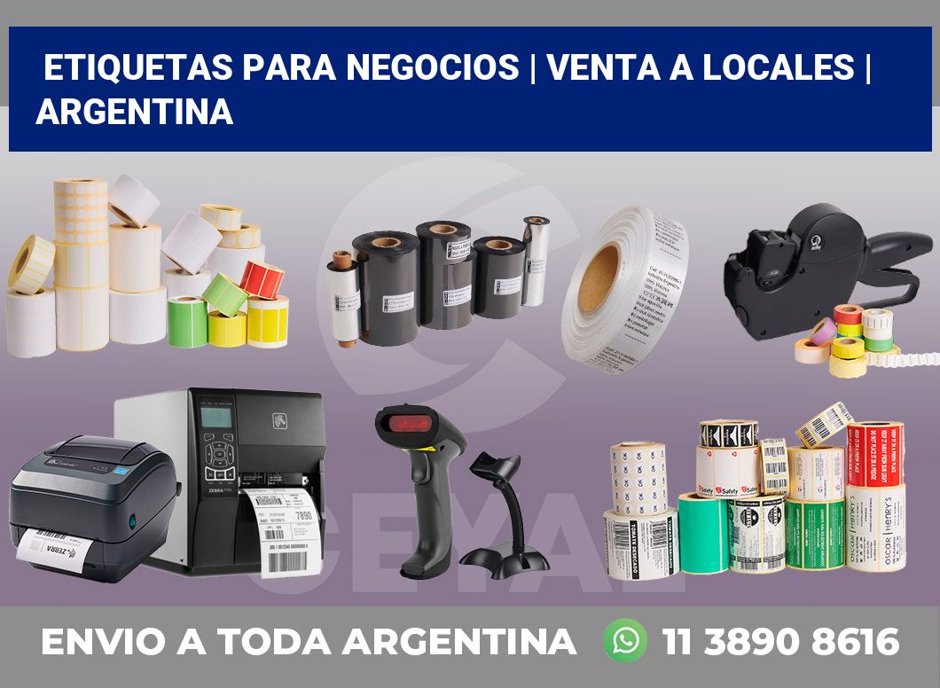 Etiquetas para negocios | Venta a locales | Argentina