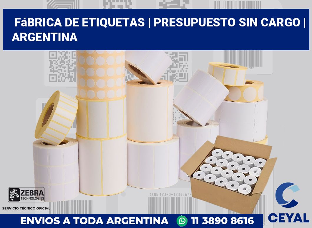 Fábrica de etiquetas | Presupuesto sin cargo | Argentina