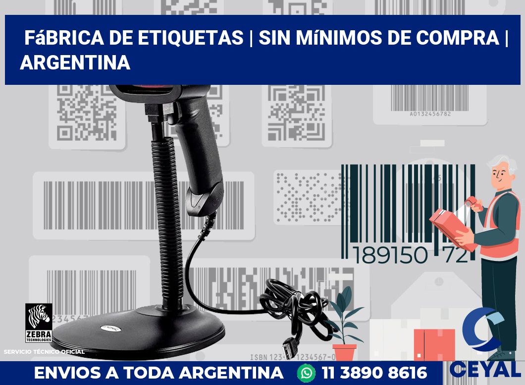 Fábrica de etiquetas | Sin mínimos de compra | Argentina