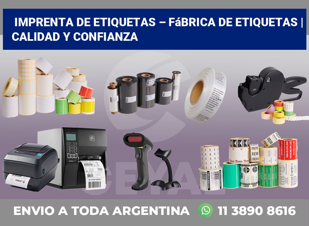Imprenta de etiquetas – Fábrica de etiquetas | Calidad y confianza