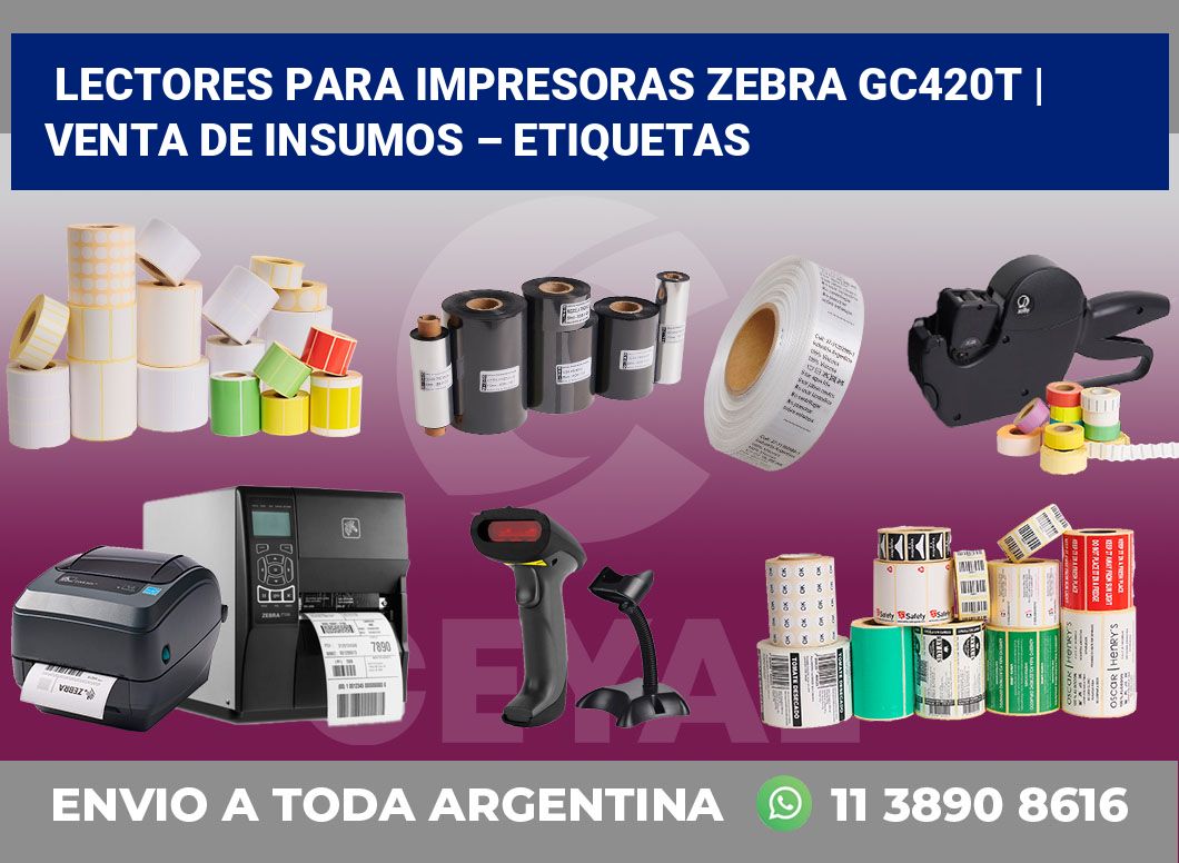 Lectores para impresoras Zebra GC420t | Venta de insumos – Etiquetas