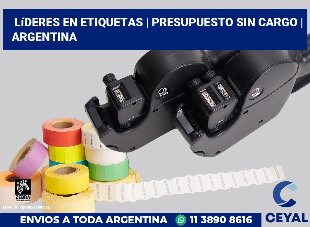 Líderes en etiquetas | Presupuesto sin cargo | Argentina