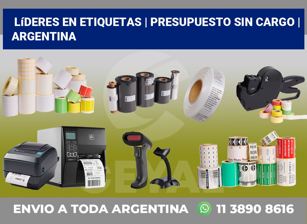 Líderes en etiquetas | Presupuesto sin cargo | Argentina