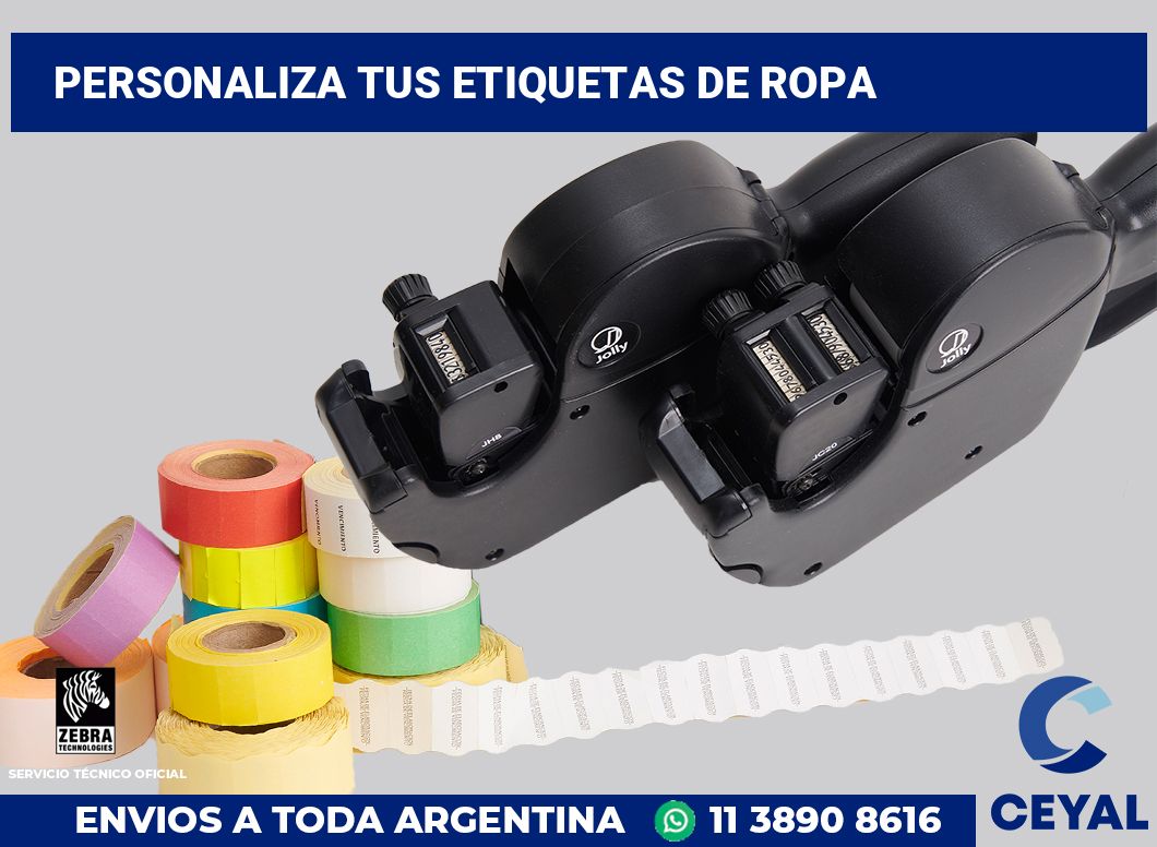 Personaliza tus Etiquetas de ropa