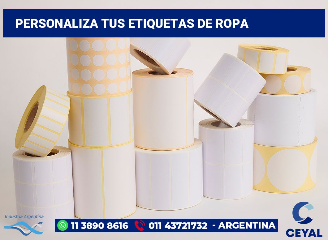 Personaliza tus Etiquetas de ropa