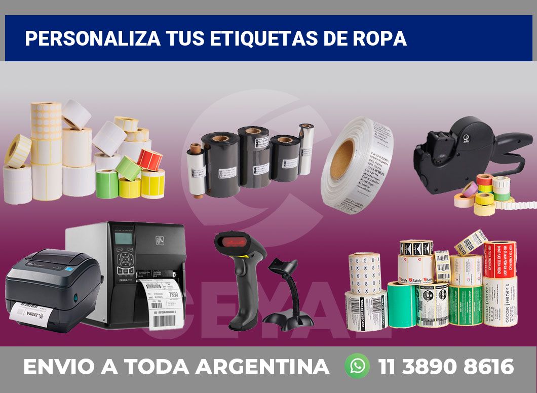 Personaliza tus Etiquetas de ropa