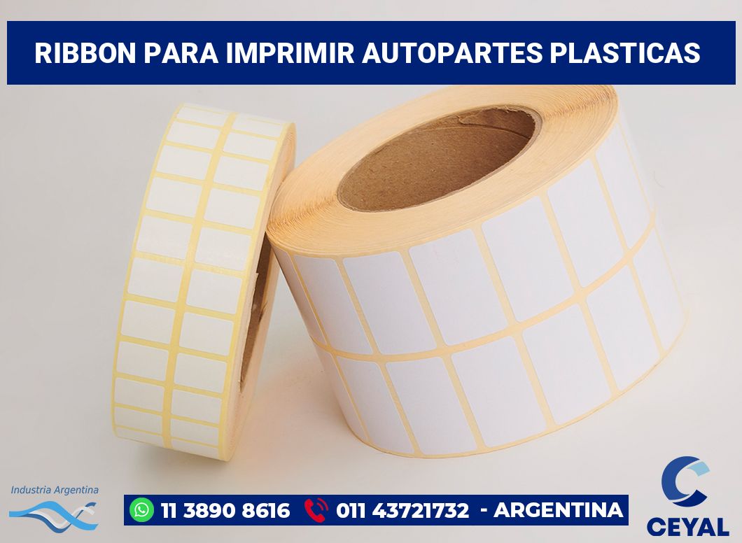 Ribbon para imprimir Autopartes plasticas