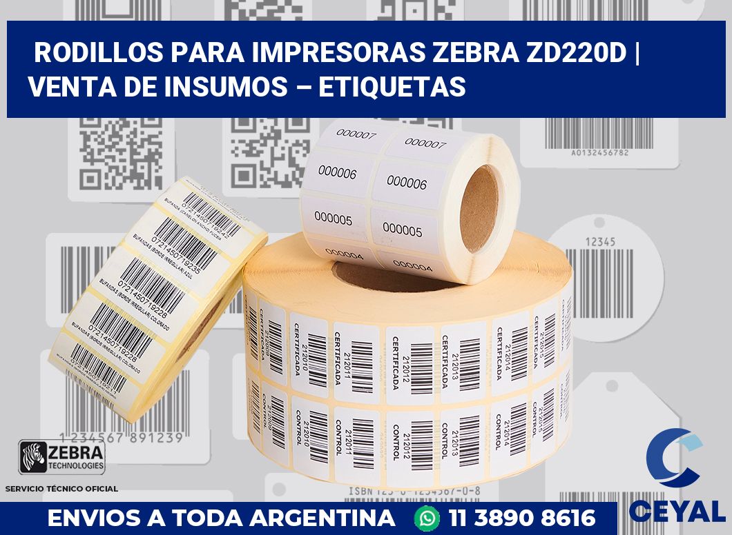 Rodillos para impresoras Zebra ZD220d | Venta de insumos – Etiquetas
