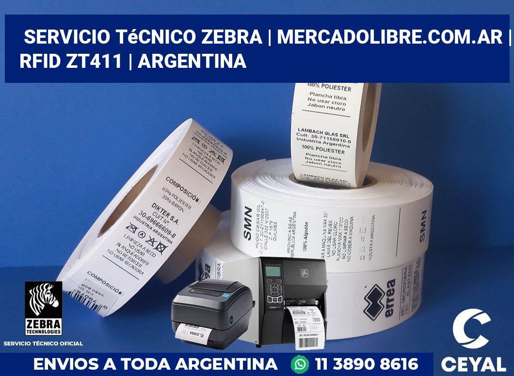 Servicio Técnico Zebra | MercadoLibre.com.ar | RFID ZT411 | Argentina