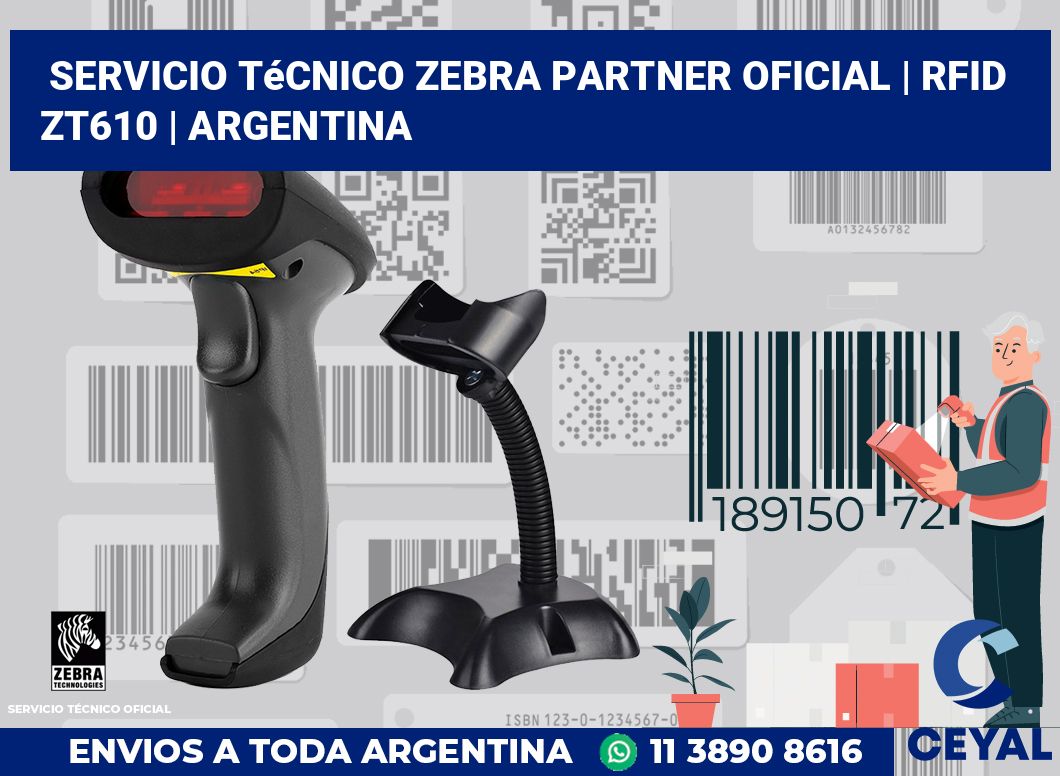 Servicio técnico Zebra Partner Oficial | RFID ZT610 | Argentina