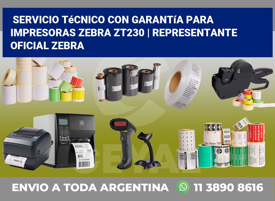 Servicio técnico con garantía para impresoras Zebra ZT230 | Representante oficial Zebra