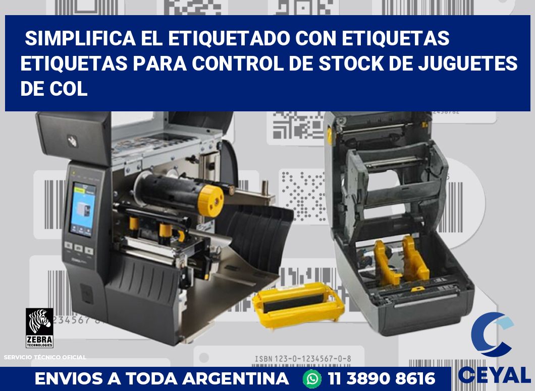 Simplifica el Etiquetado con Etiquetas Etiquetas para Control de Stock de Juguetes de Col
